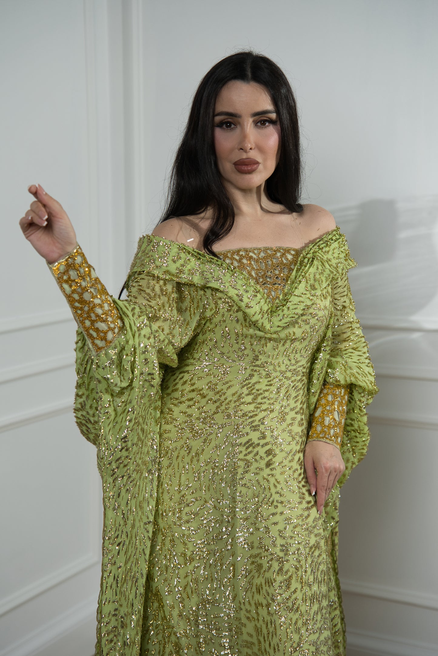 A Neon Green Leopard