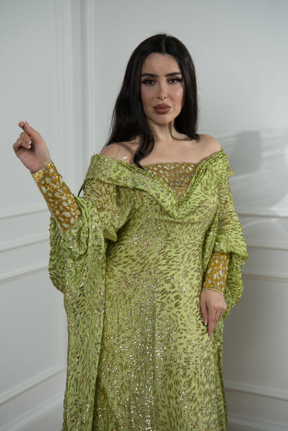A Neon Green Leopard