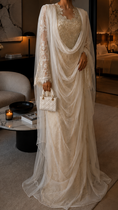 A lace Thoub